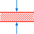 Épaisseur maximale du matériau