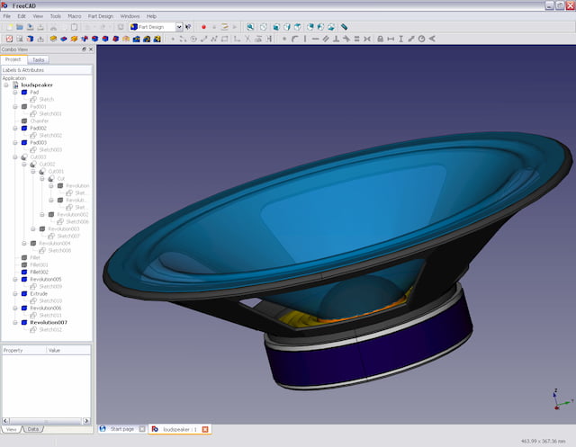 Freecad modelling interface