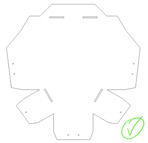 Detail flat pattern drawing