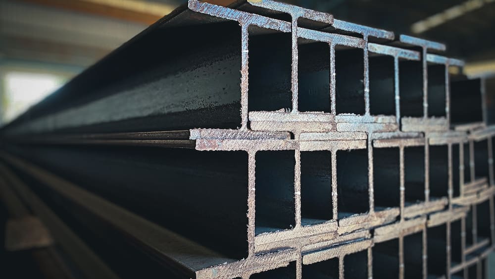 Hot rolled I-beams made from steel