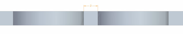 Distance de trou dans la tôle