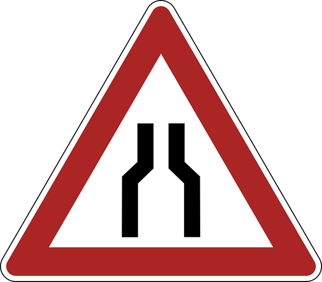 Bottleneck roadsign