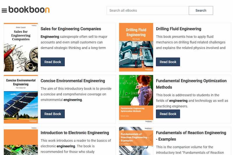 Free engineering textbooks