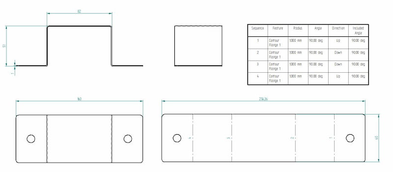 Flat pattern drawing