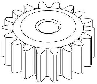 The parameters of the spur gear pair having normal straight teeth
