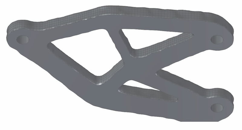 Topology optimised part