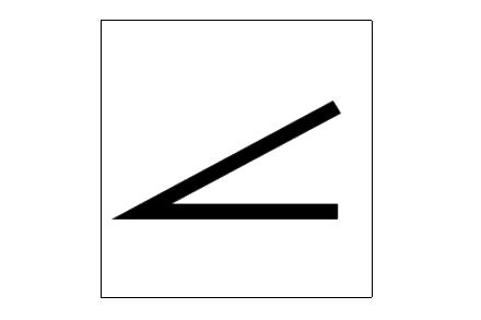 symbole de tolérance d'angularité
