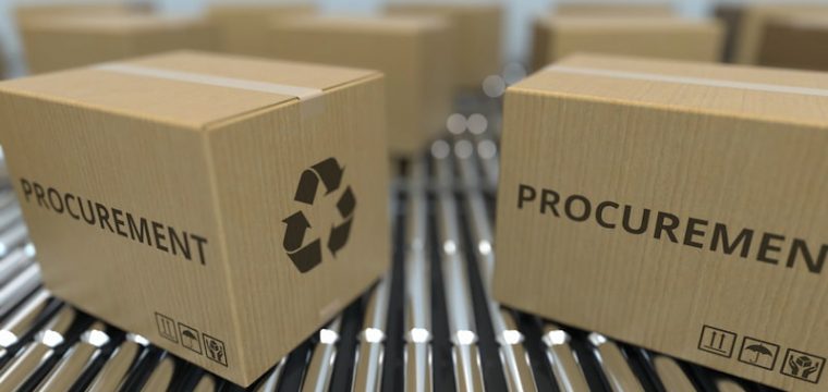 carton boxes on rollers with procurement on them