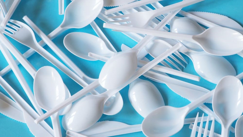 Plastic cutlery is often made out of polystyrene