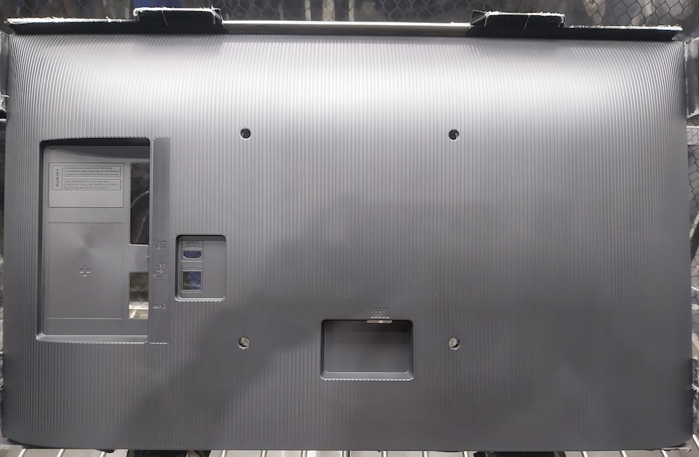 TV back-panel made out of high-impact polystyrene